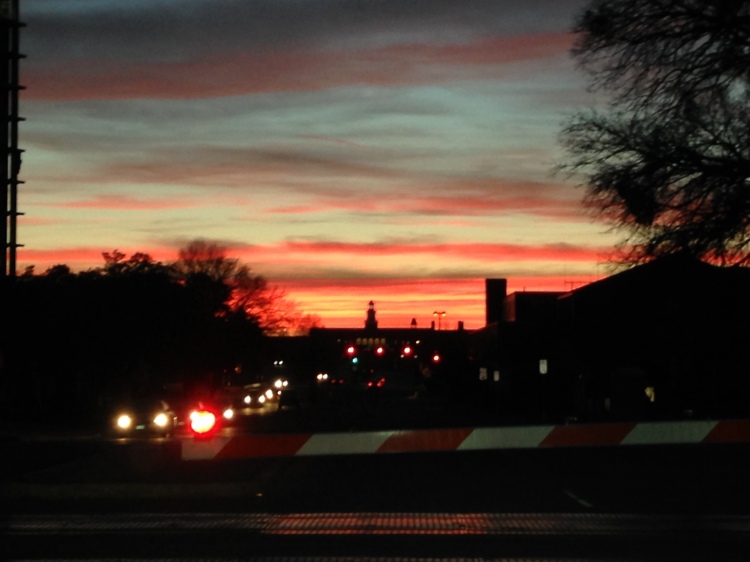 Sunset on SMU Boulevard